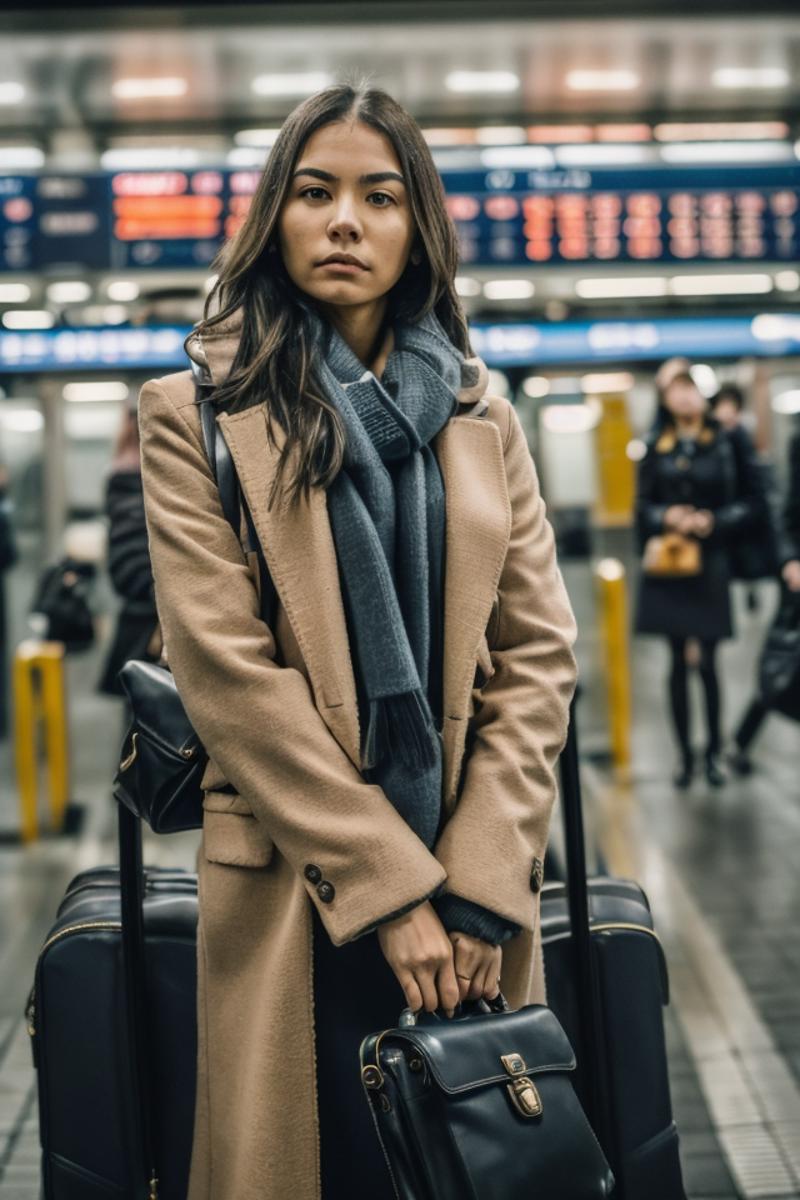 23874-2670023547-medium shot of a woman traveller ready for the journey waiting on the train station, detailed sharp, flash photo.png